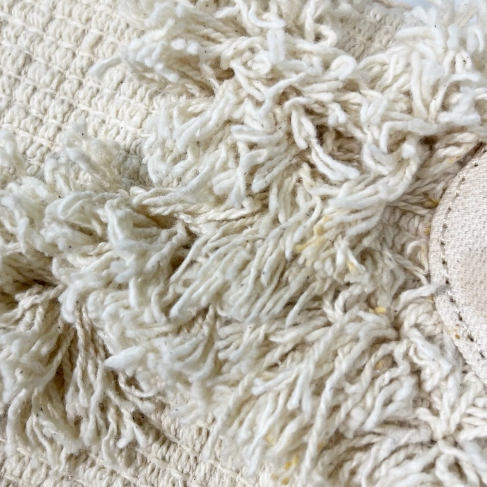 Anthropologie Trellis Weekender Tote Fringe Cream Large Boho Bag - Picture 9 of 12